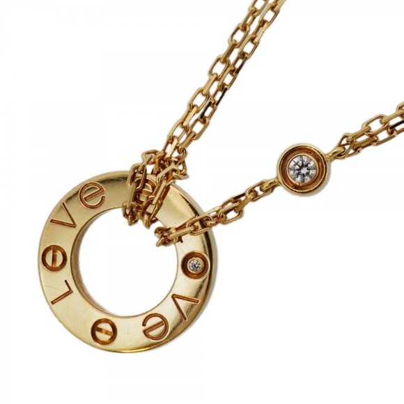 CARTIER Jewelry - Cartier Love Circle Necklace, 1PD (18K Yellow Gold), Diamond, Ladies'